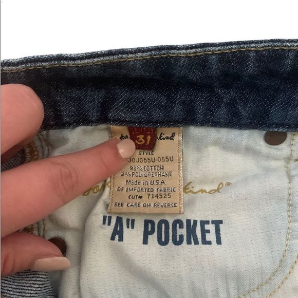 7 For All Mankind Mens A Pocket Bootcut Jeans 31 - Picture 4 of 4